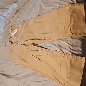 Universal Standard XS 10 tan wide leg pants